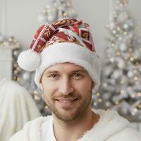 Hawaii Japanese Culture Red Christmas Santa Hat Spring Cranes Aloha Pattern LT01 - Polynesian Pride