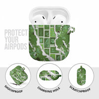 Hawaii Japanese Culture Sage Green AirPods Case Spring Cranes Aloha Pattern LT01 - Polynesian Pride