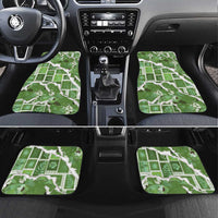 Hawaii Japanese Culture Sage Green Car Mats Spring Cranes Aloha Pattern LT01 Set 4pcs Sage - Polynesian Pride