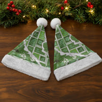 Hawaii Japanese Culture Sage Green Christmas Santa Hat Spring Cranes Aloha Pattern LT01 - Polynesian Pride