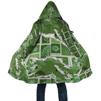 Hawaii Japanese Culture Sage Green Cloak Spring Cranes Aloha Pattern LT01 Unisex Sage - Polynesian Pride