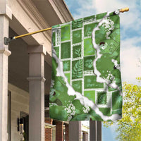 Hawaii Japanese Culture Sage Green Garden Flag Spring Cranes Aloha Pattern LT01 House Flag Sage - Polynesian Pride