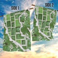 Hawaii Japanese Culture Sage Green Garden Flag Spring Cranes Aloha Pattern LT01 - Polynesian Pride