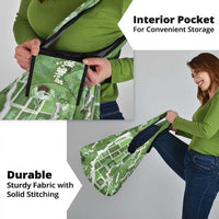 Hawaii Japanese Culture Sage Green Grocery Bag Spring Cranes Aloha Pattern LT01 - Polynesian Pride