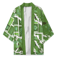 Hawaii Japanese Culture Sage Green Kimono Spring Cranes Aloha Pattern LT01 Unisex Sage - Polynesian Pride