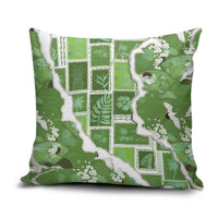 Hawaii Japanese Culture Sage Green Pillow Cover Spring Cranes Aloha Pattern LT01 Sage - Polynesian Pride