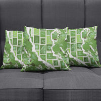 Hawaii Japanese Culture Sage Green Pillow Cover Spring Cranes Aloha Pattern LT01 - Polynesian Pride