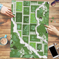 Hawaii Japanese Culture Sage Green Puzzle Spring Cranes Aloha Pattern LT01 Sage - Polynesian Pride