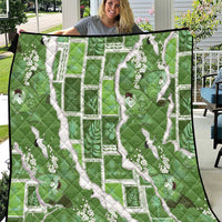 Hawaii Japanese Culture Sage Green Quilt Spring Cranes Aloha Pattern LT01 Sage - Polynesian Pride