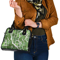 Hawaii Japanese Culture Sage Green Shoulder Handbag Spring Cranes Aloha Pattern LT01 - Polynesian Pride