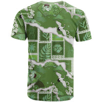 Hawaii Japanese Culture Sage Green T Shirt Spring Cranes Aloha Pattern LT01 - Polynesian Pride