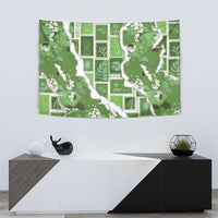Hawaii Japanese Culture Sage Green Tapestry Spring Cranes Aloha Pattern LT01 - Polynesian Pride