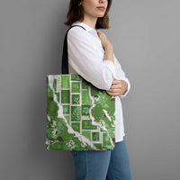 Hawaii Japanese Culture Sage Green Tote Bag Spring Cranes Aloha Pattern LT01 - Polynesian Pride