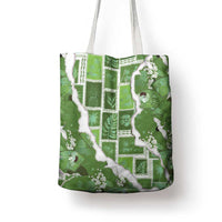 Hawaii Japanese Culture Sage Green Tote Bag Spring Cranes Aloha Pattern LT01 - Polynesian Pride