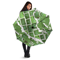 Hawaii Japanese Culture Sage Green Umbrella Spring Cranes Aloha Pattern LT01 - Polynesian Pride
