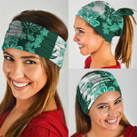 Green Hibiscus Plumeria Floral Neck Gaiter LT01 - Polynesian Pride