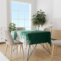 Green Hibiscus Plumeria Floral Tablecloth LT01 - Polynesian Pride