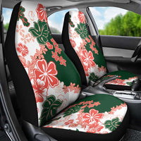 Green Orange Hibiscus Plumeria Floral Car Seat Cover LT01 - Polynesian Pride
