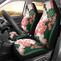 Green Orange Hibiscus Plumeria Floral Car Seat Cover LT01 - Polynesian Pride
