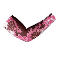 Pink Hibiscus Plumeria Floral Arm Sleeves LT01 - Polynesian Pride