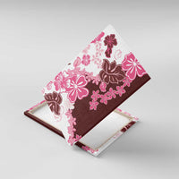 Pink Hibiscus Plumeria Floral Canvas Wall Art LT01 With Frame Pink - Polynesian Pride