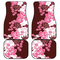Pink Hibiscus Plumeria Floral Car Mats LT01 - Polynesian Pride