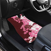 Pink Hibiscus Plumeria Floral Car Mats LT01 - Polynesian Pride