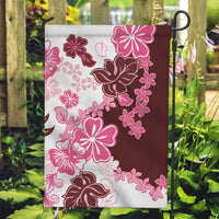Pink Hibiscus Plumeria Floral Garden Flag LT01 Garden Flag Pink - Polynesian Pride