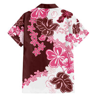 Pink Hibiscus Plumeria Floral Hawaiian Shirt LT01 - Polynesian Pride