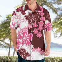 Pink Hibiscus Plumeria Floral Hawaiian Shirt LT01 - Polynesian Pride