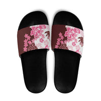 Pink Hibiscus Plumeria Floral Slide Sandals LT01 Pink - Polynesian Pride