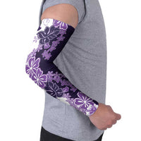 Purple Hibiscus Plumeria Floral Arm Sleeves LT01 - Polynesian Pride