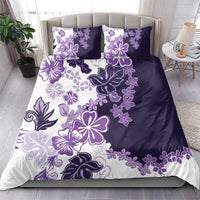Purple Hibiscus Plumeria Floral Bedding Set LT01 - Polynesian Pride