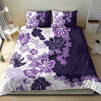Purple Hibiscus Plumeria Floral Bedding Set LT01 - Polynesian Pride