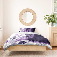 Purple Hibiscus Plumeria Floral Bedding Set LT01 - Polynesian Pride