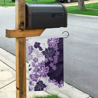 Purple Hibiscus Plumeria Floral Garden Flag LT01 - Polynesian Pride
