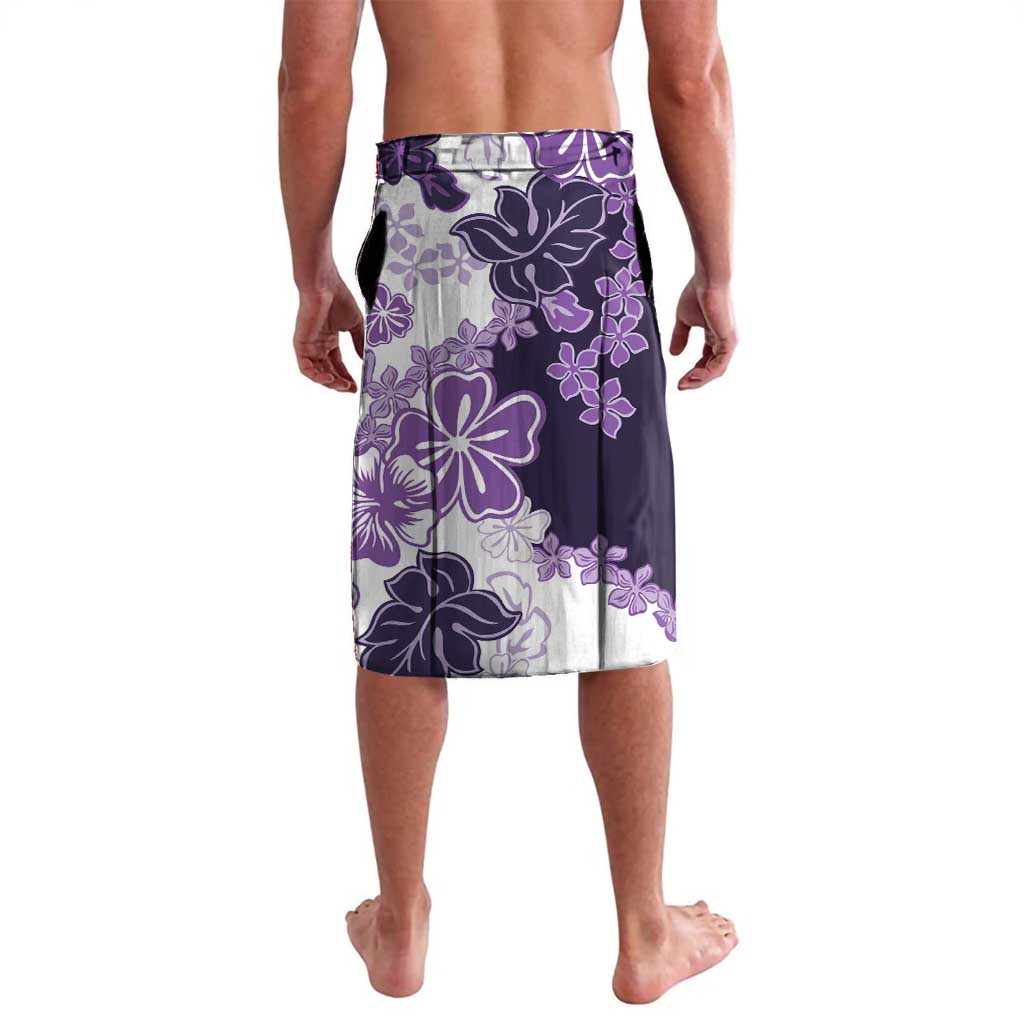 Purple Hibiscus Plumeria Floral Lavalava LT01 - Polynesian Pride