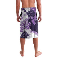 Purple Hibiscus Plumeria Floral Lavalava LT01 - Polynesian Pride