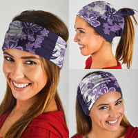 Purple Hibiscus Plumeria Floral Neck Gaiter LT01 - Polynesian Pride