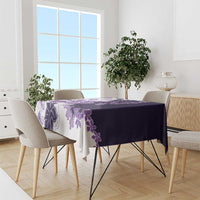 Purple Hibiscus Plumeria Floral Tablecloth LT01 - Polynesian Pride