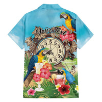 Personalized It's 5 o'clock Somewhere Hawaiian Shirt Hawaiian Tropical Parrots LT01 - Polynesian Pride