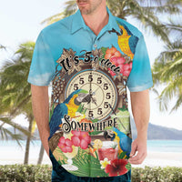 Personalized It's 5 o'clock Somewhere Hawaiian Shirt Hawaiian Tropical Parrots LT01 - Polynesian Pride