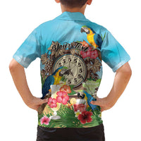 Personalized It's 5 o'clock Somewhere Hawaiian Shirt Hawaiian Tropical Parrots LT01 - Polynesian Pride