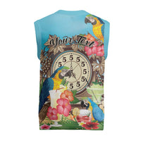 It's 5 o'clock Somewhere Christmas Knitted V-Neck Vest Hawaiian Tropical Parrots LT01 - Polynesian Pride