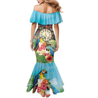 Personalized It's 5 o'clock Somewhere Mermaid Dress Hawaiian Tropical Parrots LT01 - Polynesian Pride