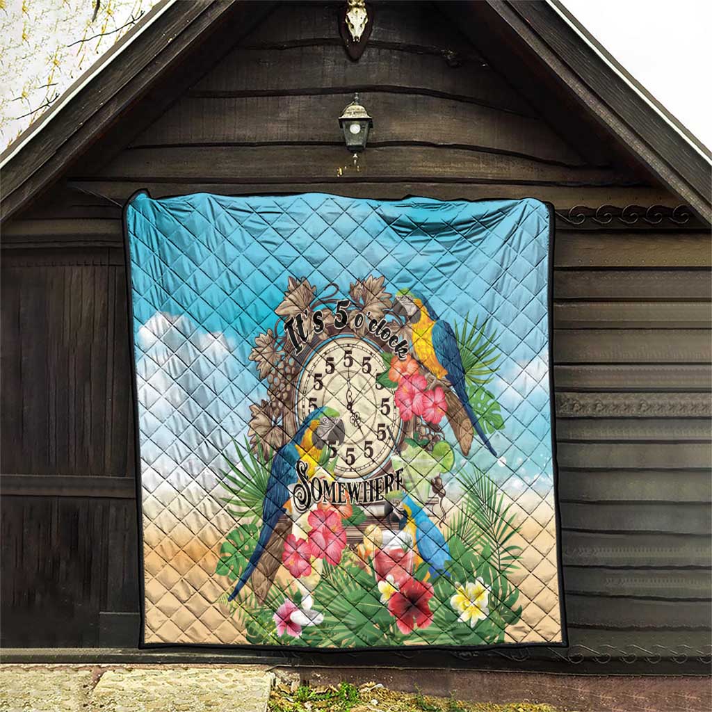 It's 5 o'clock Somewhere Quilt Hawaiian Tropical Parrots LT01 - Polynesian Pride