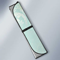 Polynesian Tiare Monstera Seafoam Green Auto Sun Shade Liquid Style LT01 - Polynesian Pride