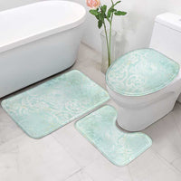 Polynesian Tiare Monstera Seafoam Green Bathroom Set Liquid Style LT01 - Polynesian Pride