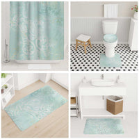 Polynesian Tiare Monstera Seafoam Green Bathroom Set Liquid Style LT01 - Polynesian Pride