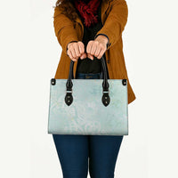 Polynesian Tiare Monstera Seafoam Green Leather Bag Liquid Style LT01 - Polynesian Pride
